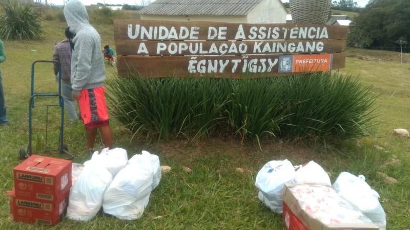 Aldeia indígena de Caçapava do Sul recebe recursos, EPIs e cestas básicas durante pandemia