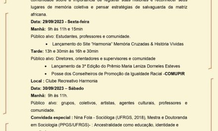 Clube Harmonia promove seminário