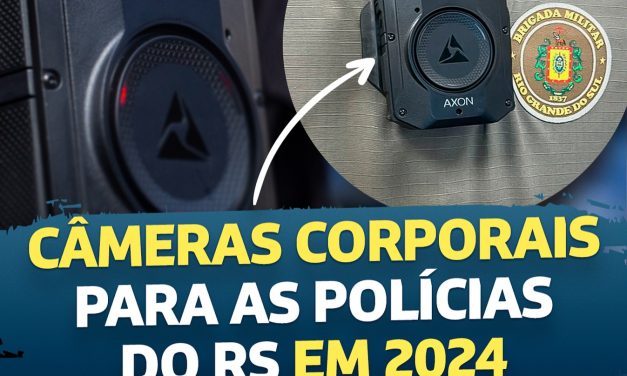 Forças policiais do RS devem adotar câmeras corporais