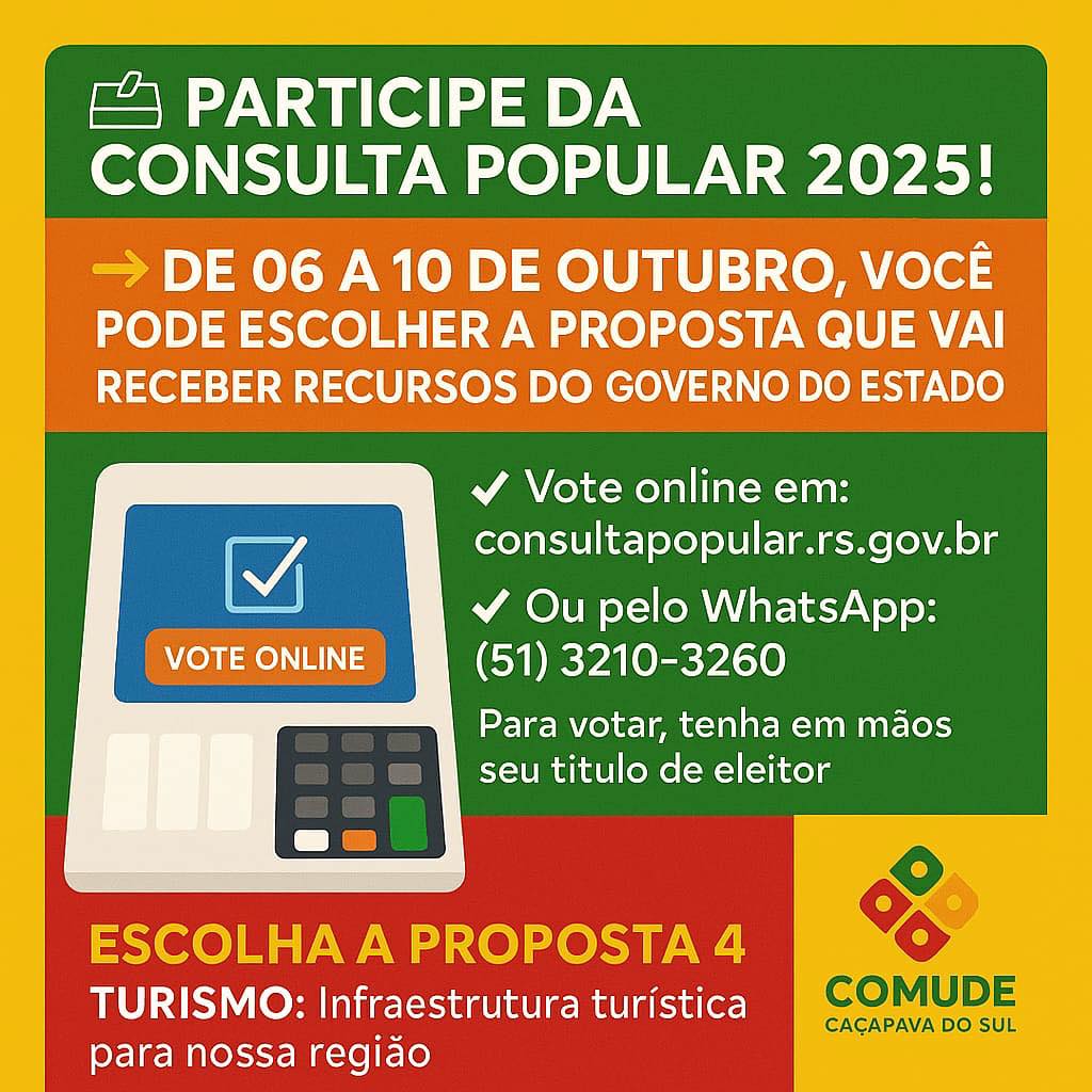 Aberta a Consulta Popular 2025