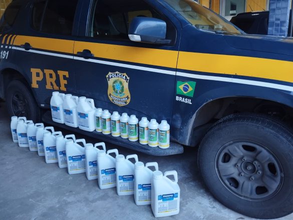 Agrotóxicos contrabandeados são apreendidos em Caçapava_crédito PRF Divulgação