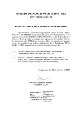 Assembleia ASCAIassd