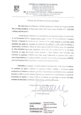 Edital de Notificação de LindeiroAssDigitalmente