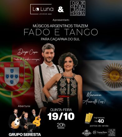 Músicos argentinos trazem fado e tango para Caçapava NOVA