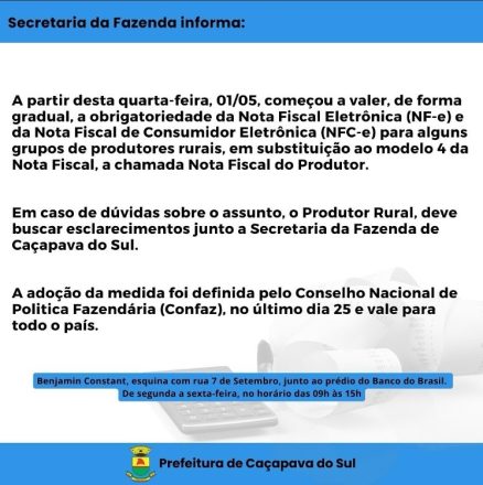 Nota fiscal eletronica